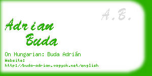 adrian buda business card